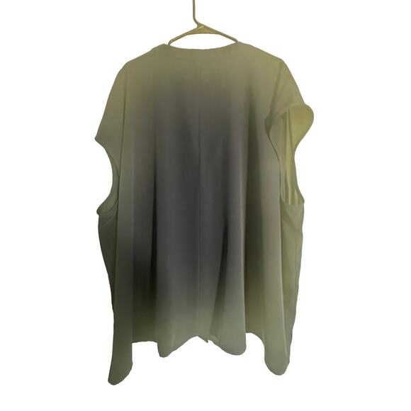 ELOQUII Women’s Notch Collar Blouse – Navy – Size 28 Plus - Picture 8 of 11